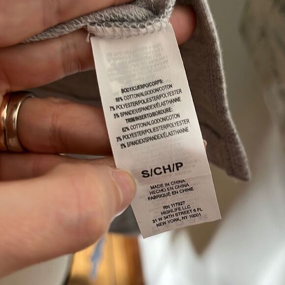 K Swiss Multicolor Logo Long Sleeve Crop Top Hoodie Women's Gray Jacket Size Sma - Picture 12 of 12